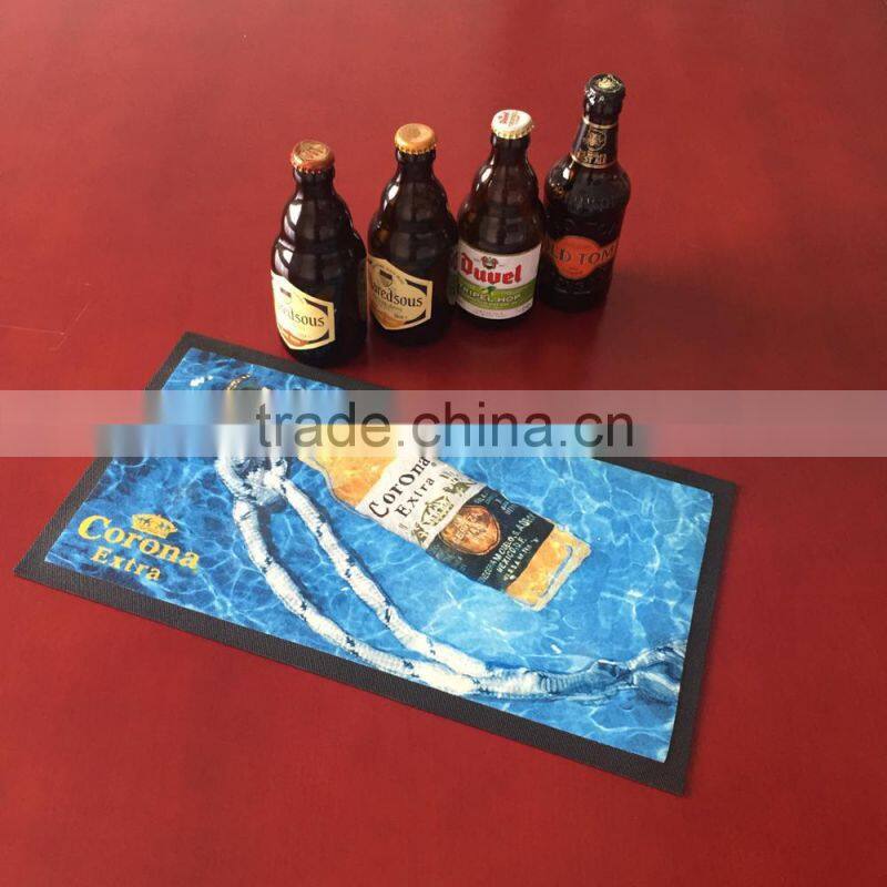 non woven fabric rubber bar mat beer bar runner
