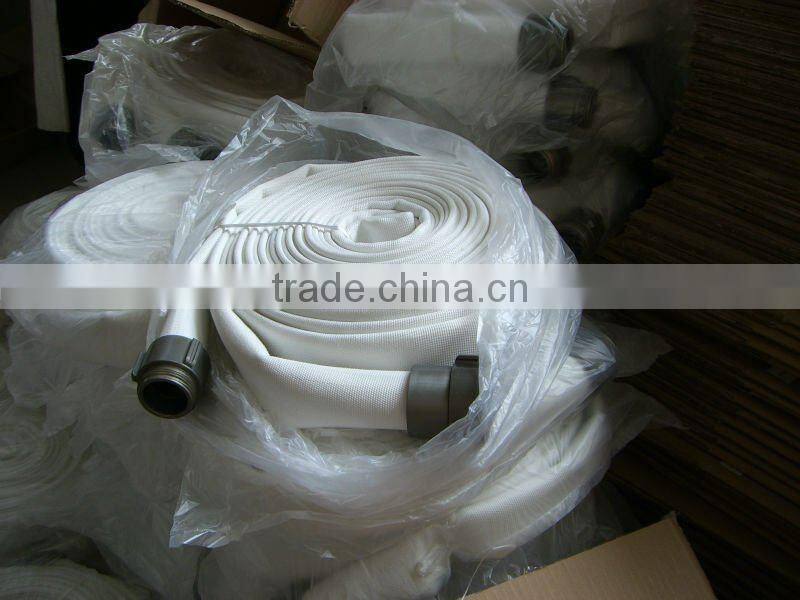Double jacket fire hose with NST coupling
