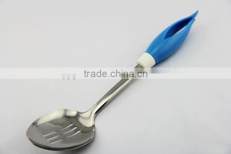 Top sales 2014 new design stainless steel kitchenware Slotted Spoon