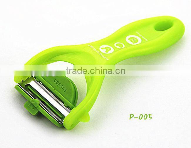 P007 Kasun Y shpae swiss julienne peeler with maganet can stand on fridge