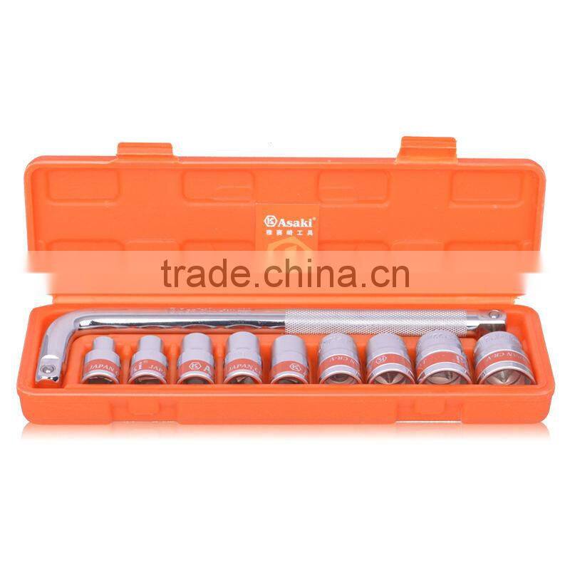AK-9766 10 PCS 1/2" DR. socket wrench set