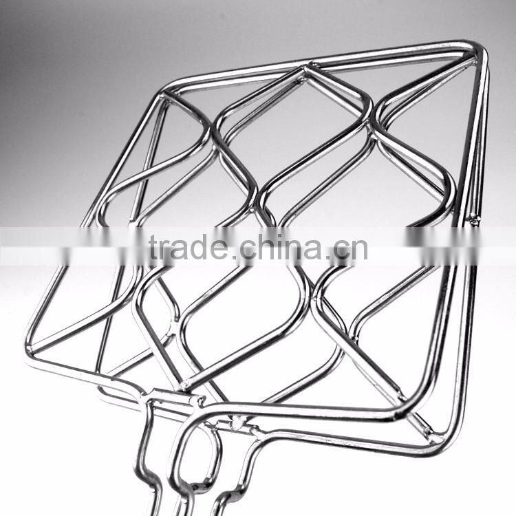 Grill basket with wooden handle