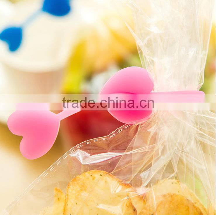 Hot promotional sealing clip silicone sealing clip plastic bag seal clips
