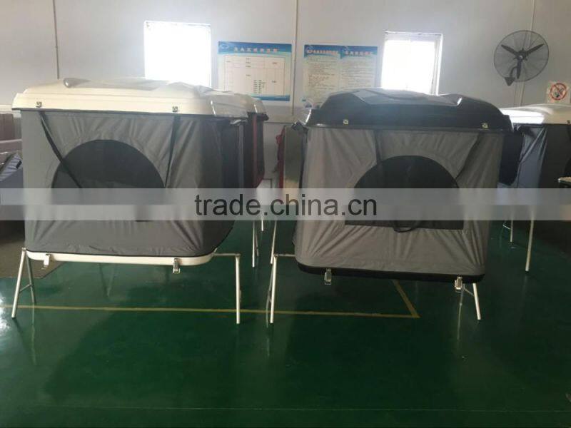 Outdoor car offroad mini fiberglass hard shell roof top tent