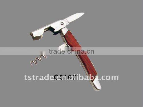 2014 Stainless Steel Multi function Keychain wine bottle opener C0107