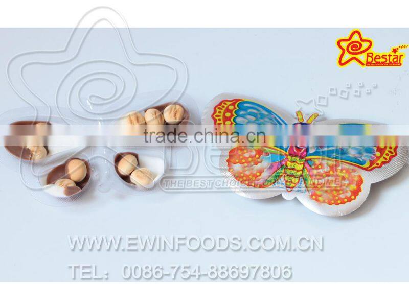 Butterfly Shaped Chocolate Jam With Biscuit