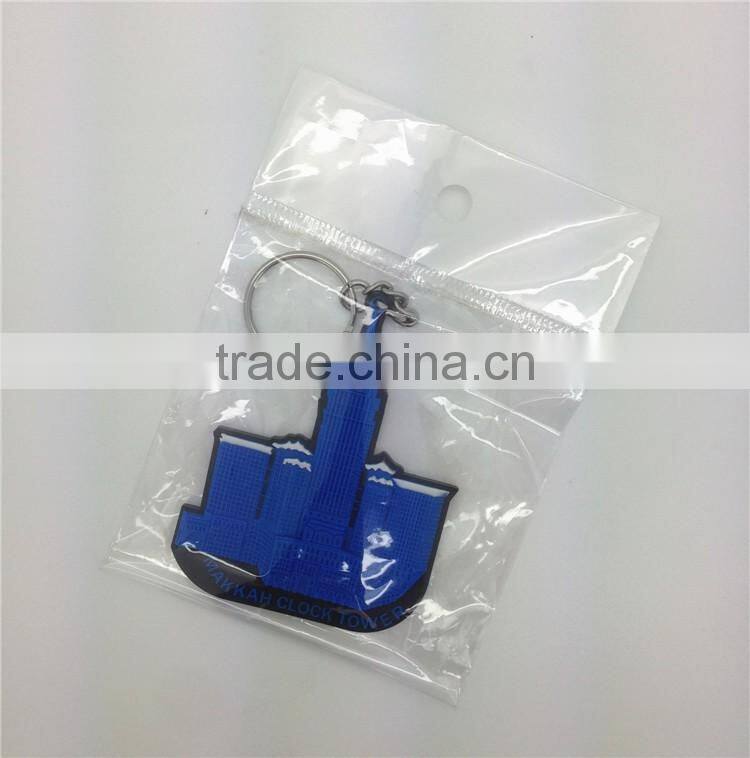 Best promotional customized relief design 3d pvc keychain