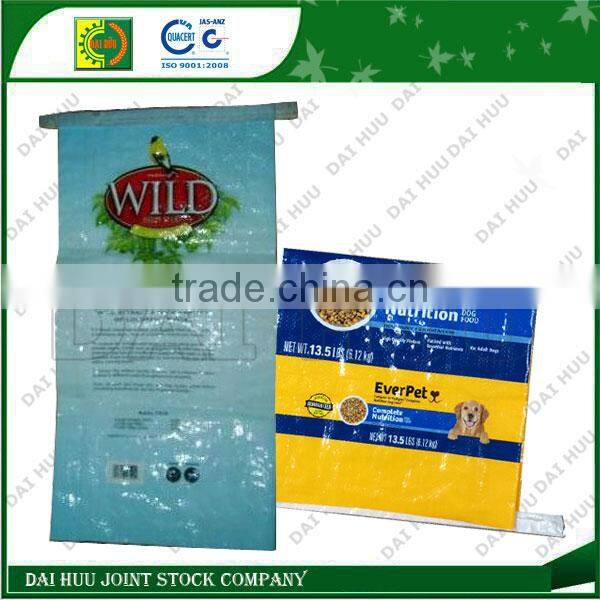 PP woven bag with tape seal BOPP