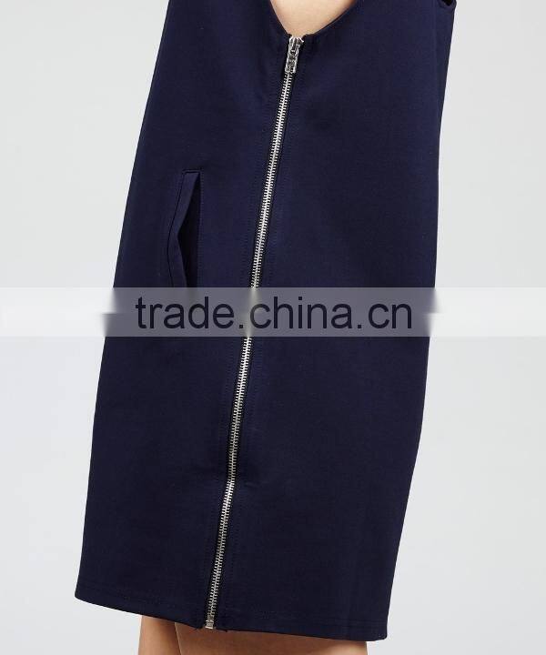 Custom Navy cute pinafore dress for women