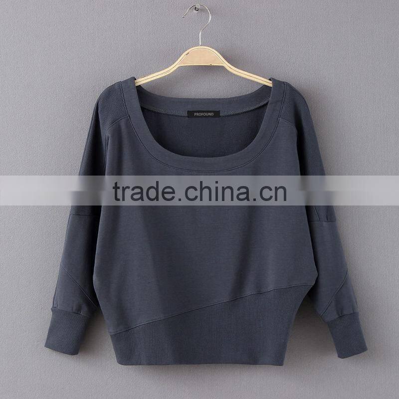 cotton pullover custom latest design no hood wholesale ladies sweatshirt crewneck women manufacturer blank