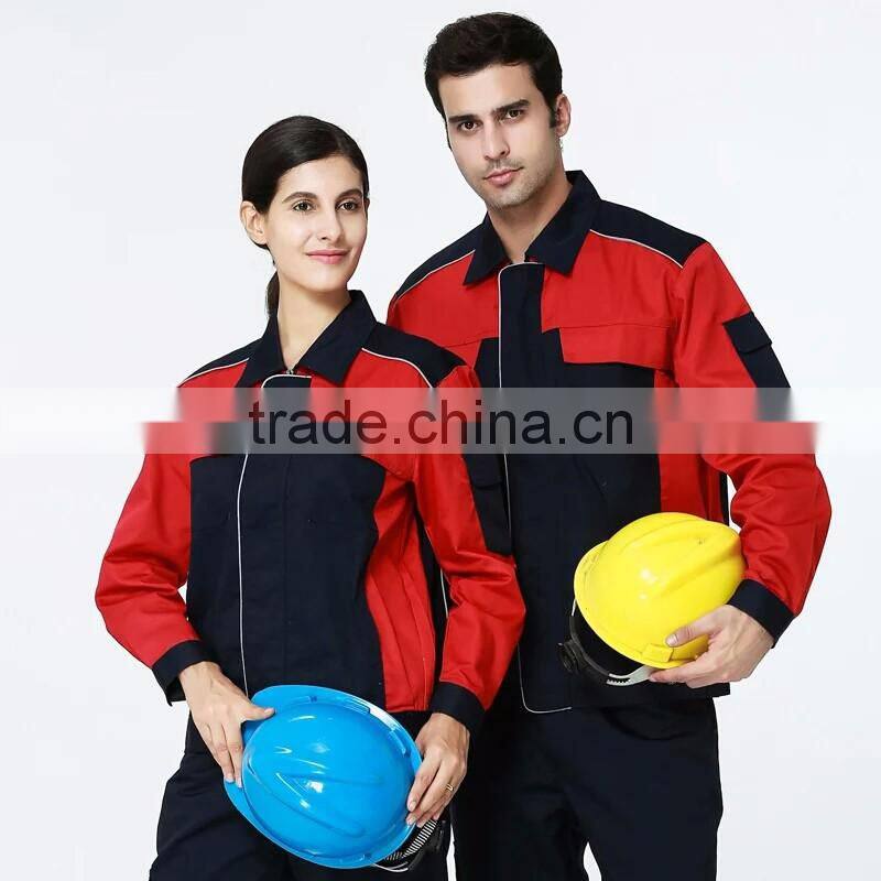 2017 Customized fashion maintenance factory coverall long-sleeve uniform
