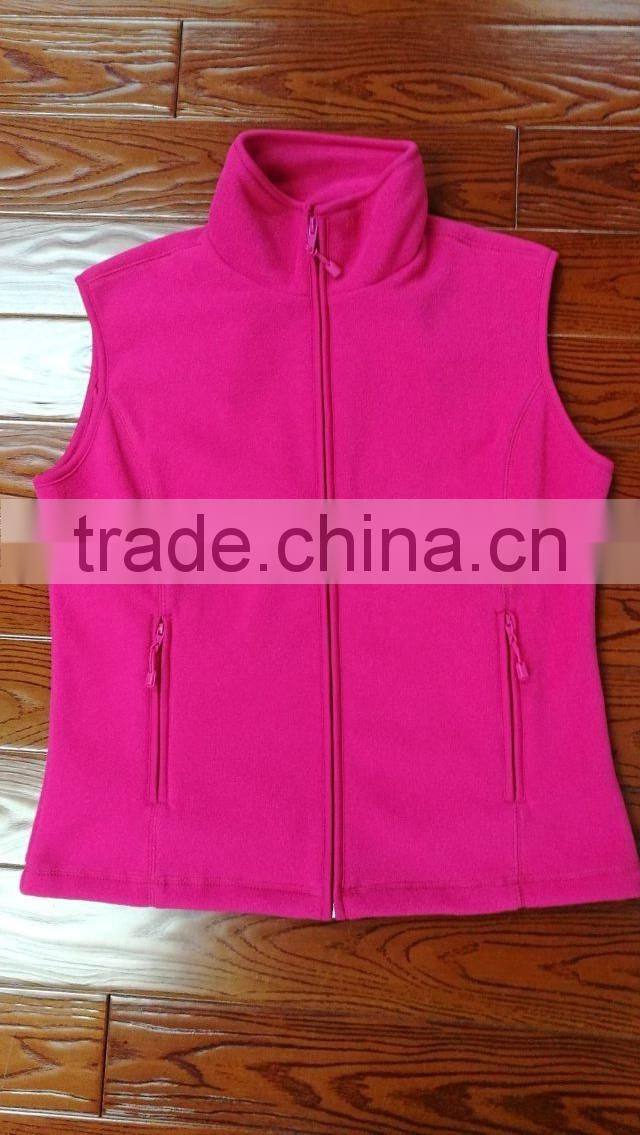 OEM Ladies micro fleece vest ladies winter coat jacket