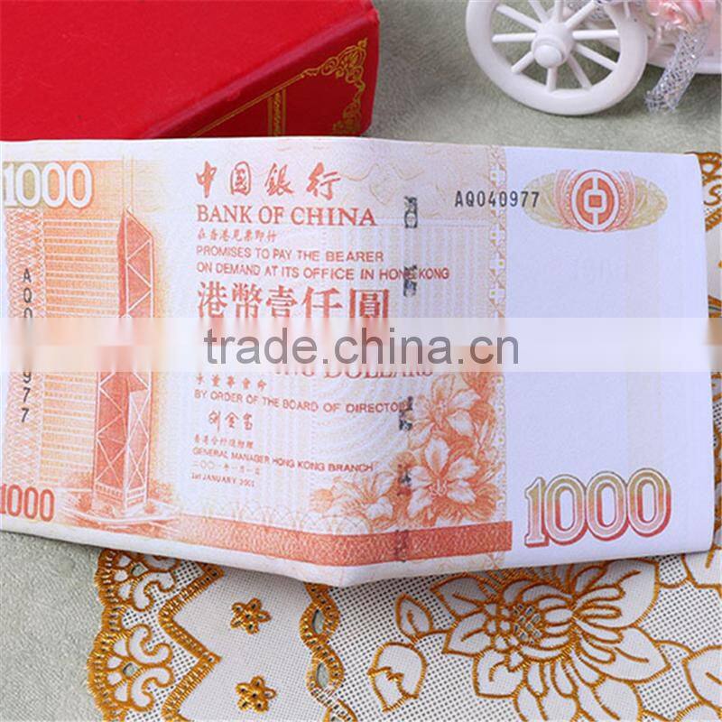 Wholesale good quality and cheap new design Men's Wallet Dollar shaped pattern purse