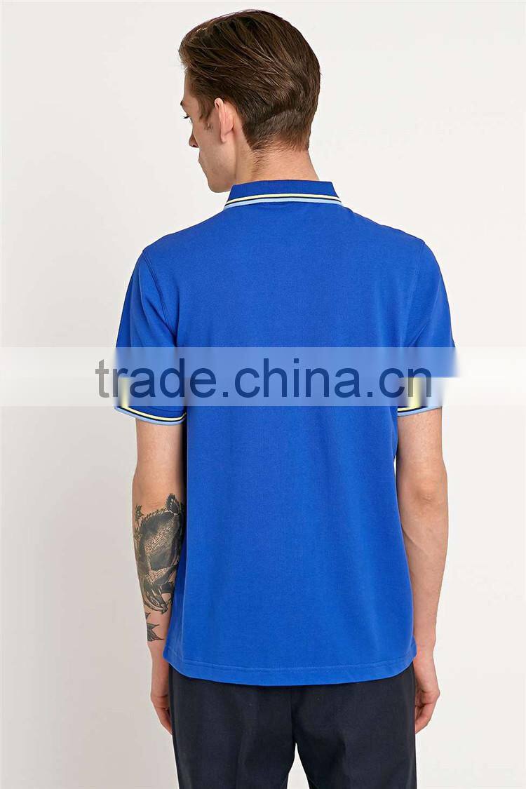 Wholesale bulk polo t shirt CVC fitting polo t shirt polo sweat suits