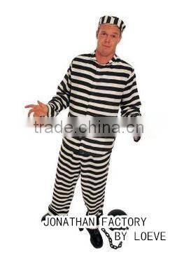 Longevity Prison uniform set in white& balck