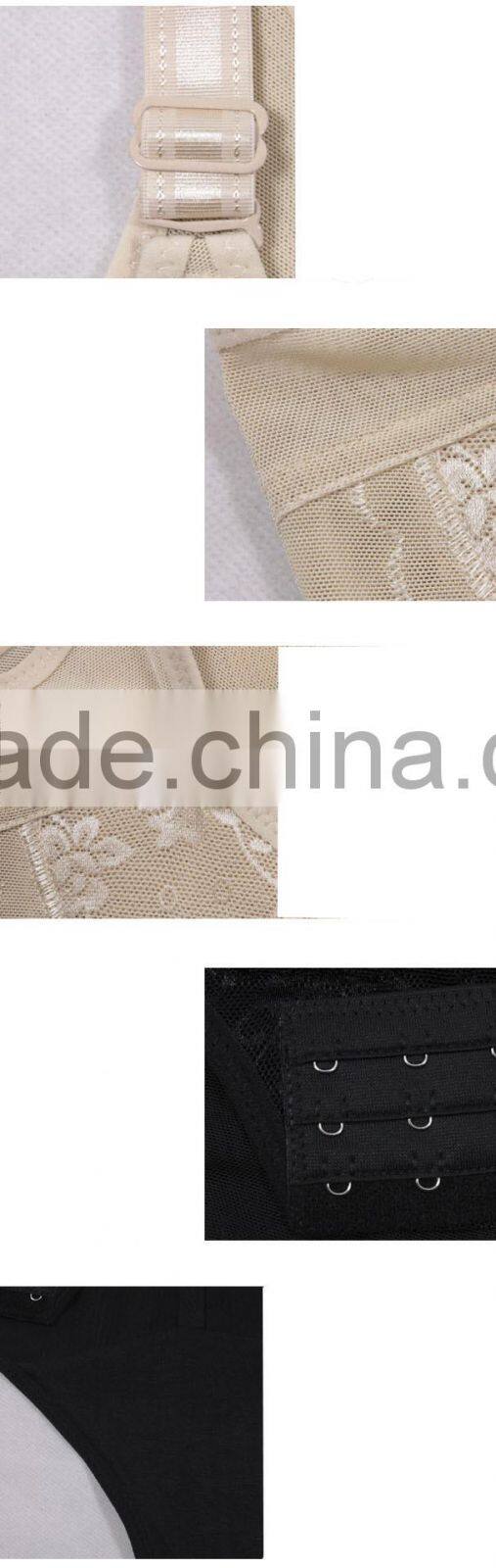 fashion flower jacquard breathable seamless bodybuilding body shaper