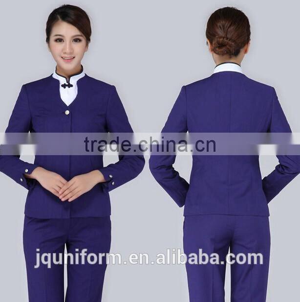 Custom Factory Price Autumn Season Manufacturer China fashion Airline stewardess uniforms Wholesale