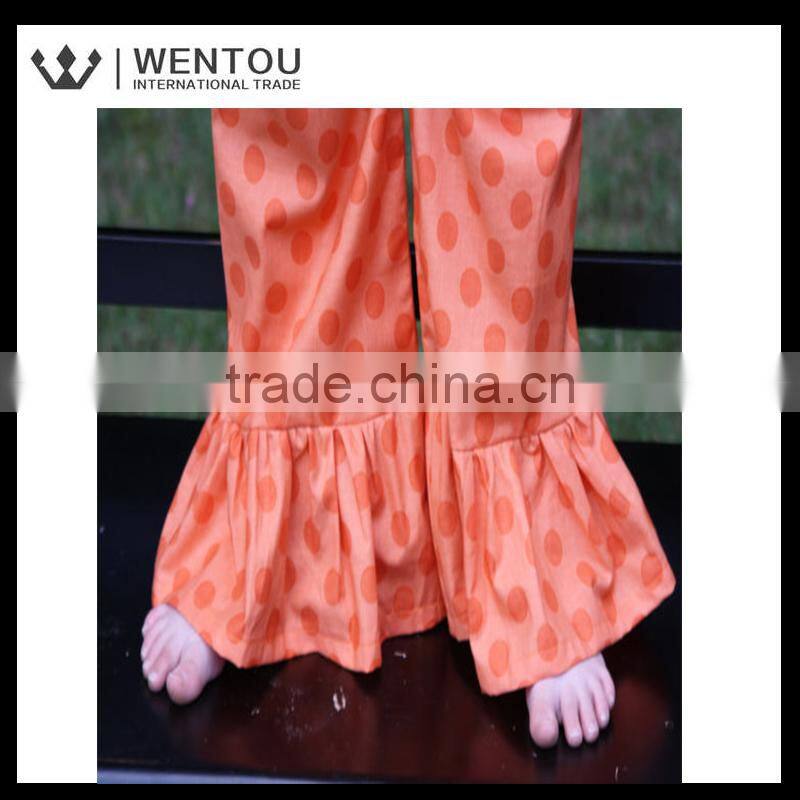 New Arrival Polka Dot Baby Girls Ruffle Pants