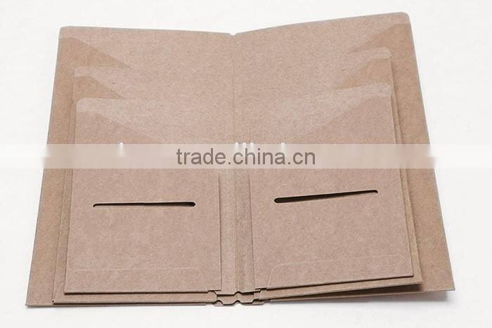 Paper storage for planner customizable size insert pocket bill/card storage bag
