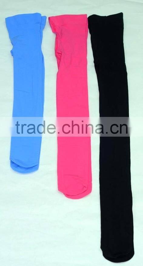 China supplier Plain Dyed Spring kids tights for girls