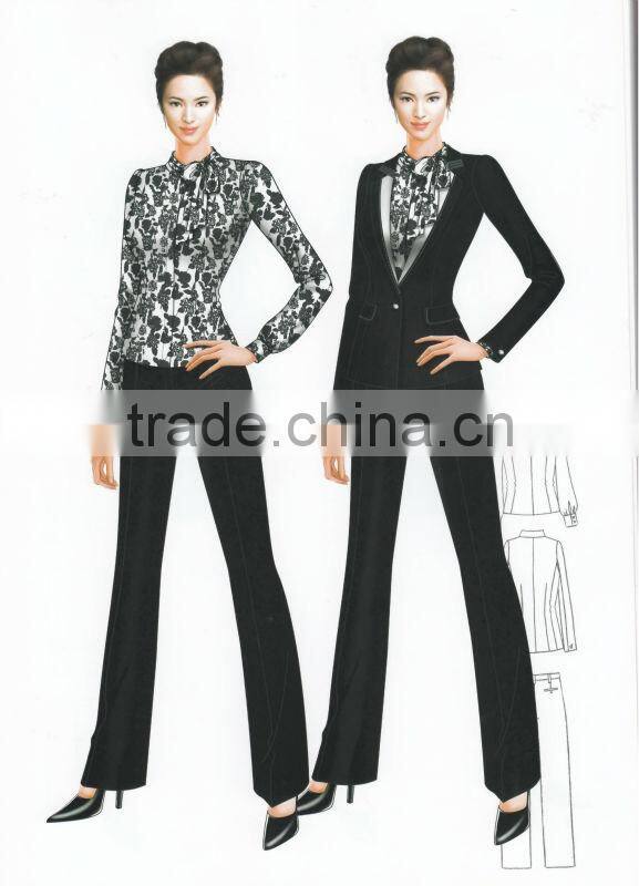 Ladies Suit With Skirt, High Quality Ladies Suit,Ladies Suit