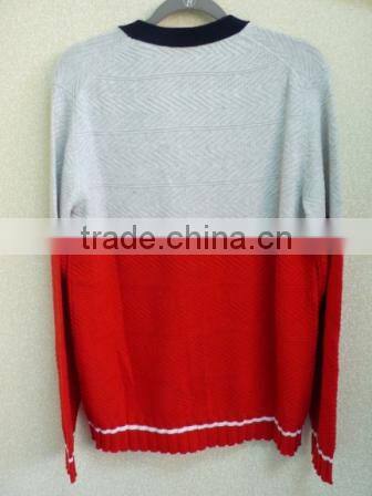 The round neck button stripes pullover casual men knitted sweater men (Maco Johnston)