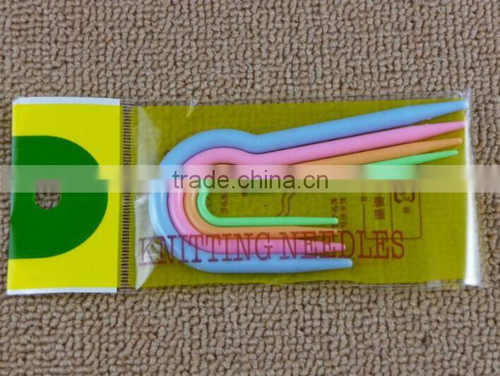 Plastic U-shaped twist knitting needle /Sweater Woolen Weaving tools