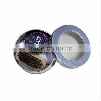 Gift type travel usage metal tin case shoe shine kit suppliers