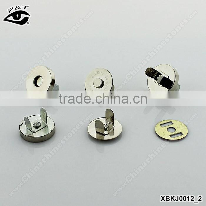 Hot sale magnet button for handbag metal magnet button for purse