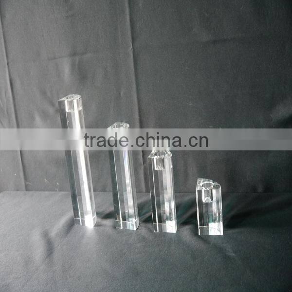 Hot Sale !!! Upscale crystal cube candle holder for tea light candle holder Centerpieces JKC-0003