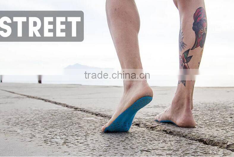 creative waterproof and anti-sliding beach contact insoles Nakefit stick-on soles sticker shoes