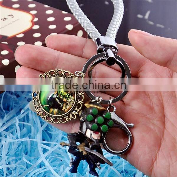 (Top Sell)Hot game League of Legends key chain,LOL figure keychain,PVC figure keychain