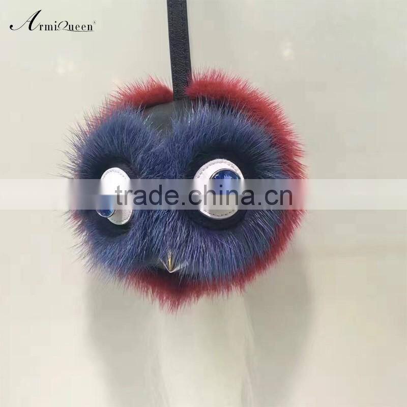 Wholesale good quality fox fur ball keychain manufacturers in china
