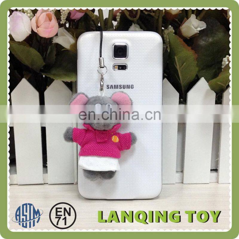 Pink Rabbit Mini Stuffed Animal Wholesale Cheap Custom Keychains For Girls