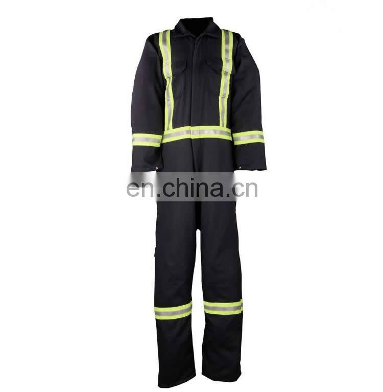 Custom Used men Fire retardant Aramid oil field coverall with reflective tape