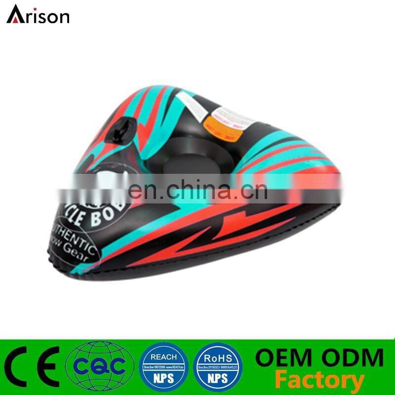CMYK printing inflatable triangle ski board inflatable snow board inflatable ski tube