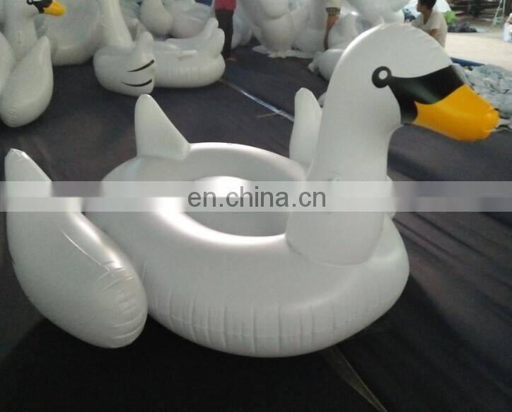 Two Size White Giant inflatable swan float