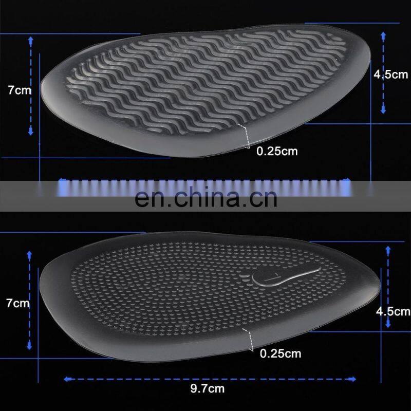 2 Pairs Forefoot Pain Relief Foot Pad (Self-Sticking & Re-Usable) for High Heels-Ball of Foot Cushions