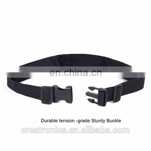 Price Cheap Black Neoprene Clear 2 Pocket Simple tension-Grade Sturdy Buckle Fanny Pack Wholesale For Women