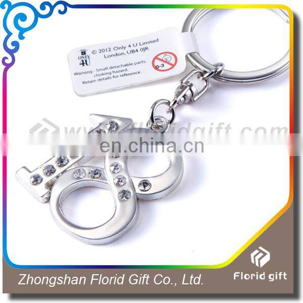 Alibaba hot sale cheap custom shaped metal keychain