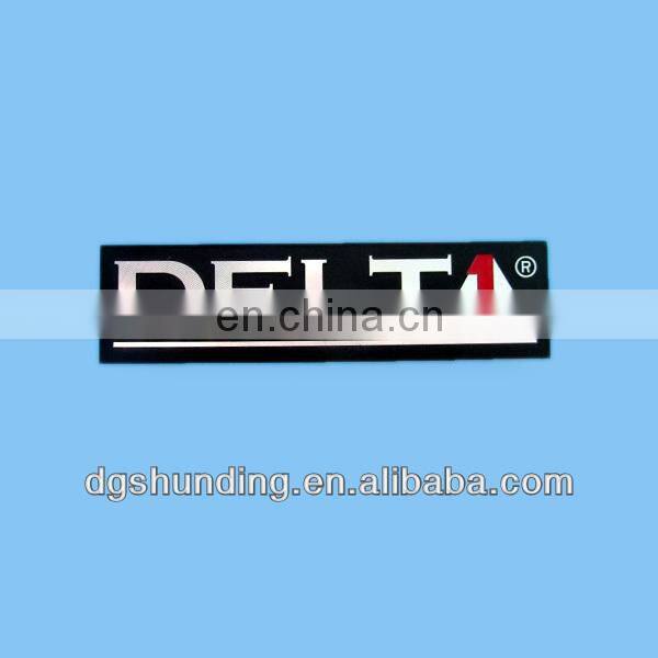 Dongguan profession custom supply black anodized alumium nameplate