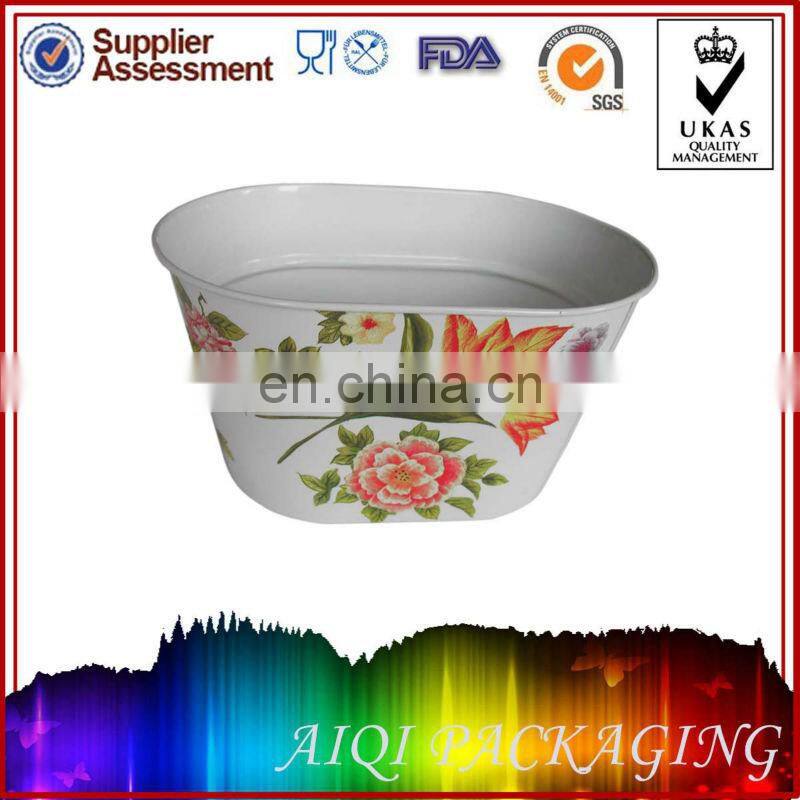 Metal Planter pot garden tin box Iron pots flower pot