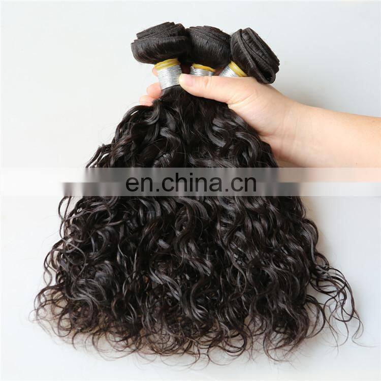 natural wave virgin brazilian human hair weave