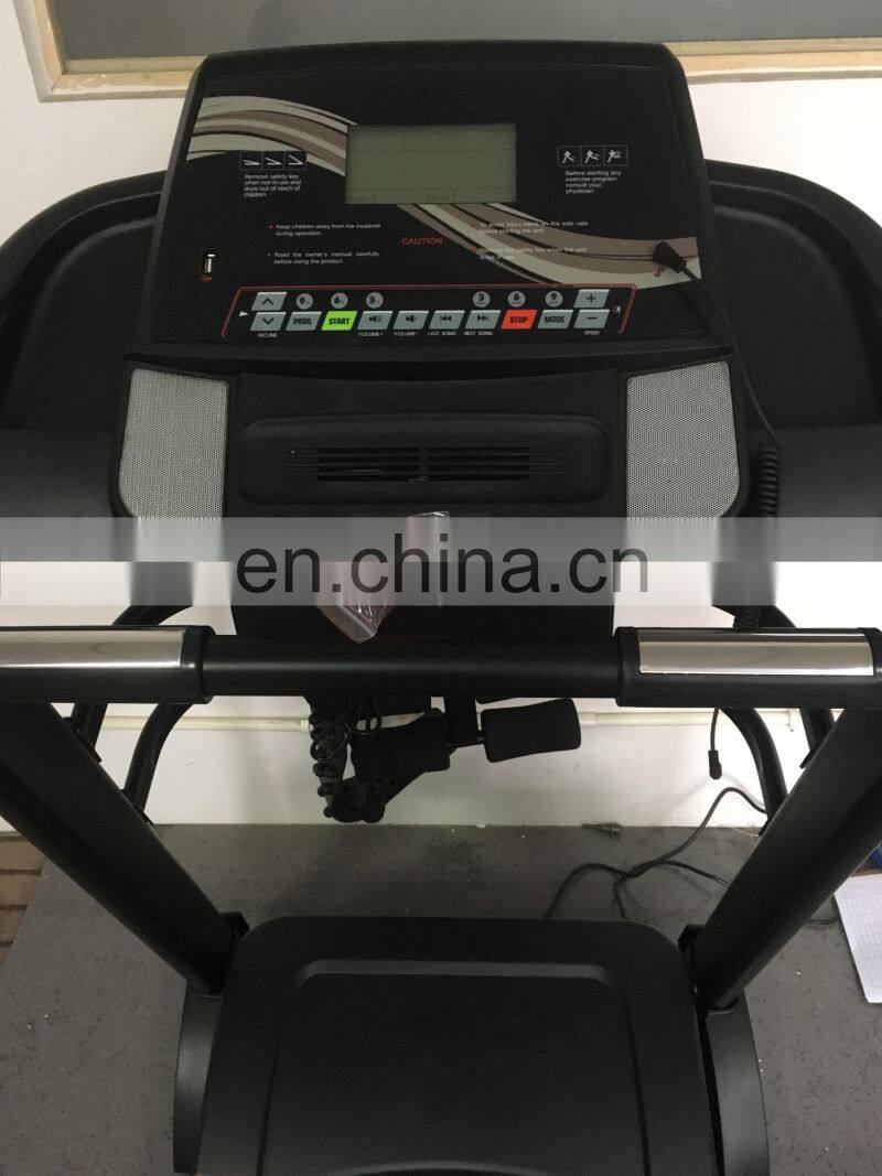 Multifunctional DC 3.25HP Blue Screen Display Calories Heart Rate Stay Healthy Running Machine Home Use Treadmill