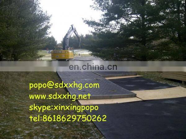 hard rigid plastic anti-slip ground access mats for construction/oil platform