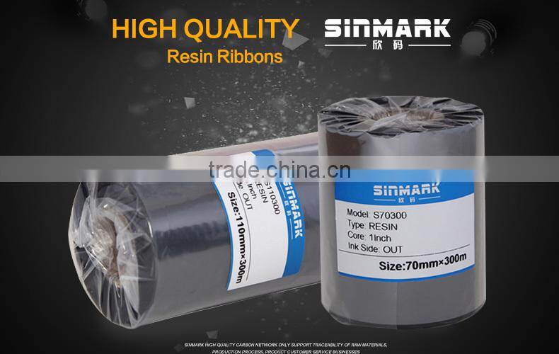 SINMARK H50100 zebra gk420t ribbon ,ttr ribbons,black ribbons