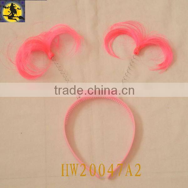 Orange Stretchy Wig Headband for Soccer Club and World Cup