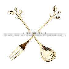 gold plated cutlery set