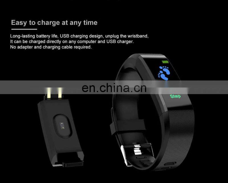 115 Plus Smart Watch Sport Watches Health Smart Wristband Heart Rate Fitness Pedometer Bracelet 115 Plus Smartwatch