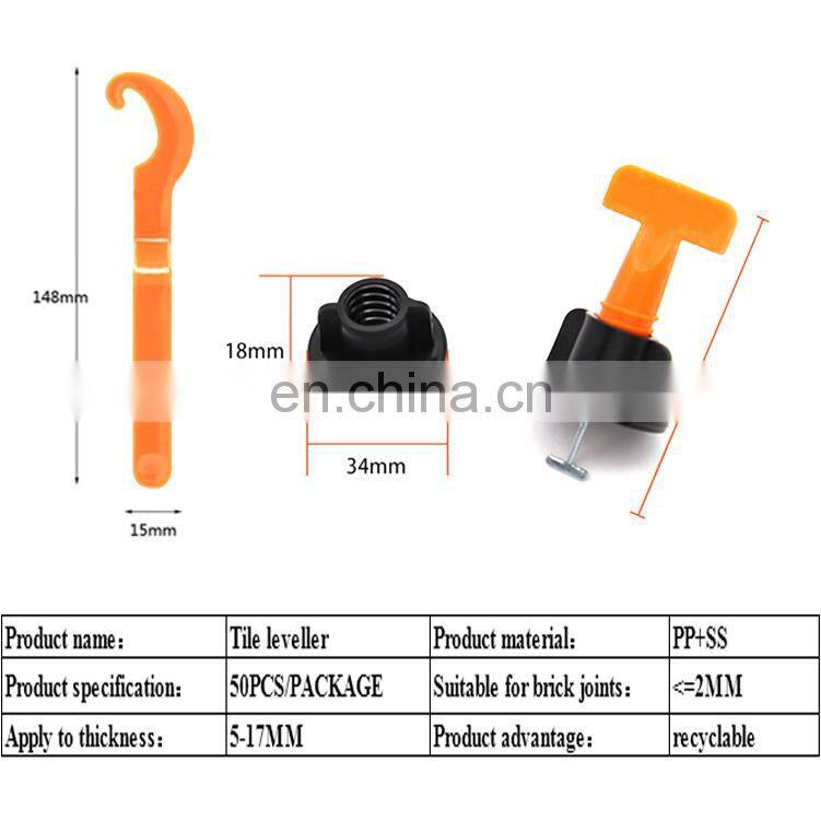 JINGHONG Most Popular Cylindrical Tile Leveling System Clips